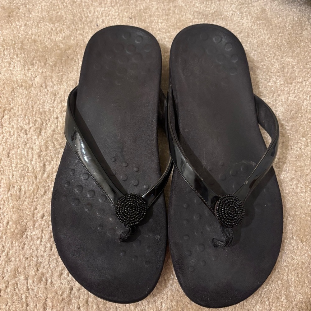 Vionic Black Women's Flip Flop Sandals Size 11